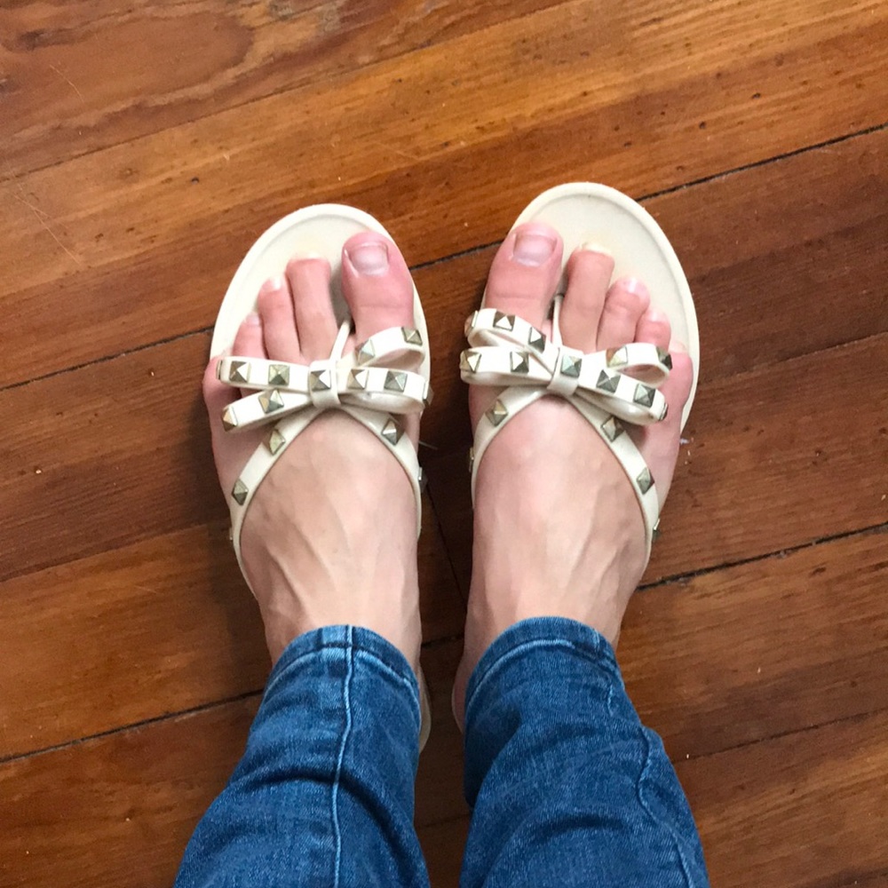 Studded Flip Flops